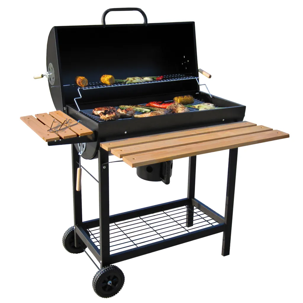 BBQ-Toro Holzkohle Grillwagen | Ø 42 X (L) 80 Cm | Premium Kohle Smoker Fahrbar 6 BBQ-Toro Holzkohle Grillwagen | Ø 42 X (L) 80 Cm | Premium Kohle Smoker Fahrbar – Bild 4