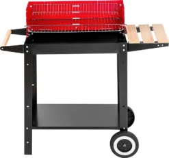 Tectake Holzkohlegrill Grillwagen - Schwarz/rot -Günstiges Laube Lust Geschäft a13929a4cf6d4062fb6a28d473b0bb43