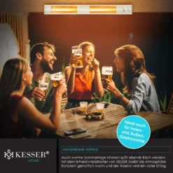 KESSER® Infrarot Heizstrahler 3000W IR-Gastro-Bar Terrassenstrahler Mit Fernbedienung Inkl. Schutzhülle Infrarotstrahler Quarzstrahler Terrassenheizer Wickeltischstrahler Wand-Heizstrahler Black, Leistung:3000W Silber 16 KESSER® Infrarot Heizstrahler 3000W IR-Gastro-Bar Terrassenstrahler Mit Fernbedienung Inkl. Schutzhülle Infrarotstrahler Quarzstrahler Terrassenheizer Wickeltischstrahler Wand-Heizstrahler Black, Leistung:3000W Silber -Günstiges Laube Lust Geschäft a1740e94e922f6a6a487e8736612a64d