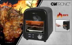 Clatronic EBG 3760 Elektro Beef-Grill, Keramischer Infrarot- Hochleistungsbrenner Mit 1600 Watt, Perfekte Steakergebnisse In Unter 45 Sekunden, 5 Elektrische Grillprogramme, LED-Display, In- Und Outdoor Schwarz -Günstiges Laube Lust Geschäft a18a74633ac578ccf6a230c196f0eecf