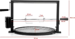 BBQ-Toro Grillspieß Set Mit Grillrost | Rotisserie Grillaufsatz Für Kugelgrill -Günstiges Laube Lust Geschäft a2d6e631f3f4ea8a83e251f4ebeaf6ba