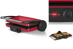 Bosch TCG4104 Rot/anthrazit Kontaktgrill, Stufenloses Thermostat,Grill,Aluminium -Günstiges Laube Lust Geschäft a2e7a2af3b9cc72e65b16d6633589803
