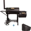 TAINO YUMA Smoker 90kg Set Mit Abdeckhaube Holzkohle-Grill BBQ Räucherofen