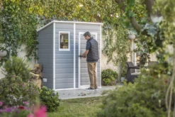 Keter Manor Pent Geräteschuppen B 183,5 X T 111 X H 200 Cm Gartenschuppen, Farbe Grau -Günstiges Laube Lust Geschäft a3a21779aaaf70cc7f73f76cd51d2719