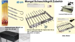 Mangal Alladin Edelstahl 0,8mm Holzkohlegrill Mit Tasche, Grill, Schaschlik -Günstiges Laube Lust Geschäft a3d562c310cf2647af3af42b61a3a5fd