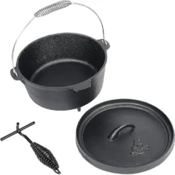 El Fuego Gusseisen-Grilltopf Dutch Oven Ø 29,7 X 10 Cm, 5,6 Liter, Mit 3 Standfüßen -Günstiges Laube Lust Geschäft a418a190b656ca05d7ab5b3da86ad65c