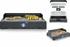 SEVERIN Tischgrill PG 8560 2.200 Watt Schwarz -Günstiges Laube Lust Geschäft a440a0ee230140fe5995f5d909541fd5