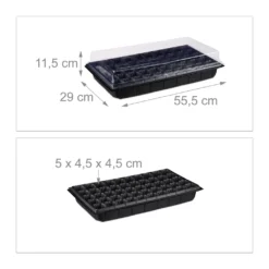 Relaxdays 2 X Zimmergewächshaus Mit 50 Fächern -Günstiges Laube Lust Geschäft a44fe733b9d346156f4b7a70abf31268