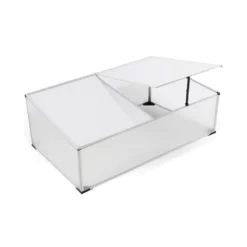 Frühbeet Aluminium Gewächshaus Gewächshaus 120X80X30/40CM