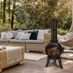 Jago® Terrassenofen Mit Funkenfluggitter - Aus Gußeisen Im Klassischen Design, 108cm Hoch, Inklusive Schürhaken, Funkenschutz - Vintage Gartenofen, Rustikaler Look, Gartenkamin, Feuerstelle, Feuerkorb 23 Jago® Terrassenofen Mit Funkenfluggitter - Aus Gußeisen Im Klassischen Design, 108cm Hoch, Inklusive Schürhaken, Funkenschutz - Vintage Gartenofen, Rustikaler Look, Gartenkamin, Feuerstelle, Feuerkorb -Günstiges Laube Lust Geschäft a573d98fa869f0ec95d3589f12d72ed1