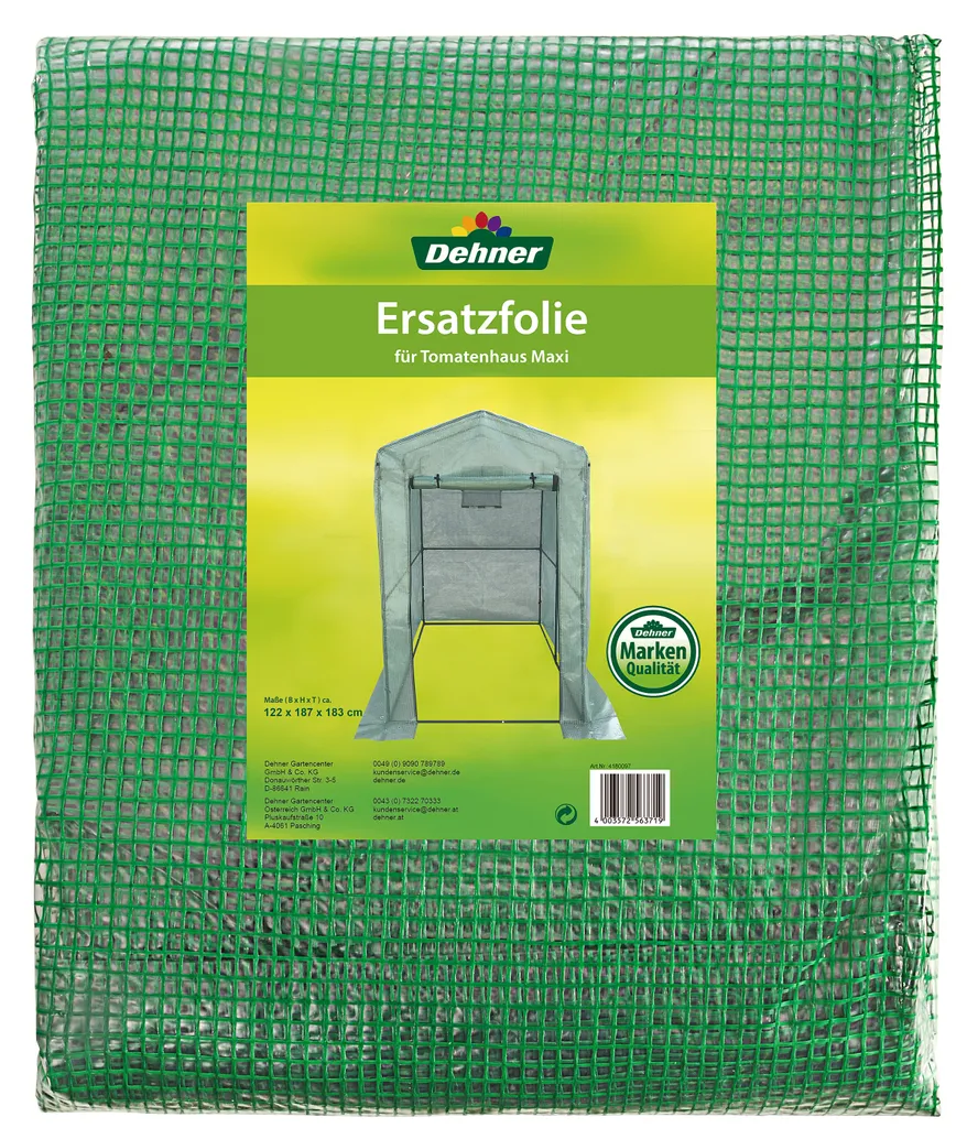 Dehner Ersatzfolie Für Tomatenhaus Maxi, Ca. 187 X 183 X 122 Cm, PE-Folie, Grün 3 Dehner Ersatzfolie Für Tomatenhaus Maxi, Ca. 187 X 183 X 122 Cm, PE-Folie, Grün