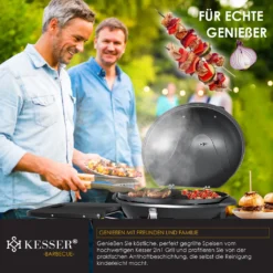KESSER® Elektrischer Elektrogrill 2in1 Tischgrill - Standgrill Mit Deckel Und Standfuß | Max. 2400 Watt | Faltbar | Thermometer | Antihaftbeschichtung | Grillplatte Abstelltische | 2 Räder | , Farbe:Schwarz 17 KESSER® Elektrischer Elektrogrill 2in1 Tischgrill - Standgrill Mit Deckel Und Standfuß | Max. 2400 Watt | Faltbar | Thermometer | Antihaftbeschichtung | Grillplatte Abstelltische | 2 Räder | , Farbe:Schwarz -Günstiges Laube Lust Geschäft a671710011ffd905ac2ee3f1fe119dfe