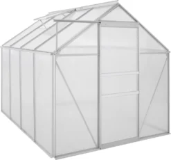 Zelsius Aluminium Gewächshaus 250 X 190 Cm, 6 Mm Platten, 4,75m² -Günstiges Laube Lust Geschäft a6810524e813346db5c6f12a721db864
