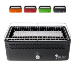 Rauchfreier Holzkohlegrill Tischgrill Mit Ventilator MerapiFarbe: Schwarz