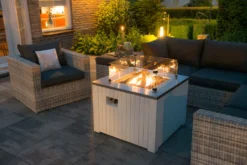 Garden Impressions Cozy Living Feuerstelle Faro 80x80cm Matt Weiß -Günstiges Laube Lust Geschäft a7c84608ceade27a4369d78d41b665d6