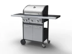 Tepro Gasgrill Rosedale, 3-Brenner Mit Seitenkocher, Max. 12,8 Kw, Grillfläche: 53 X 40 Cm