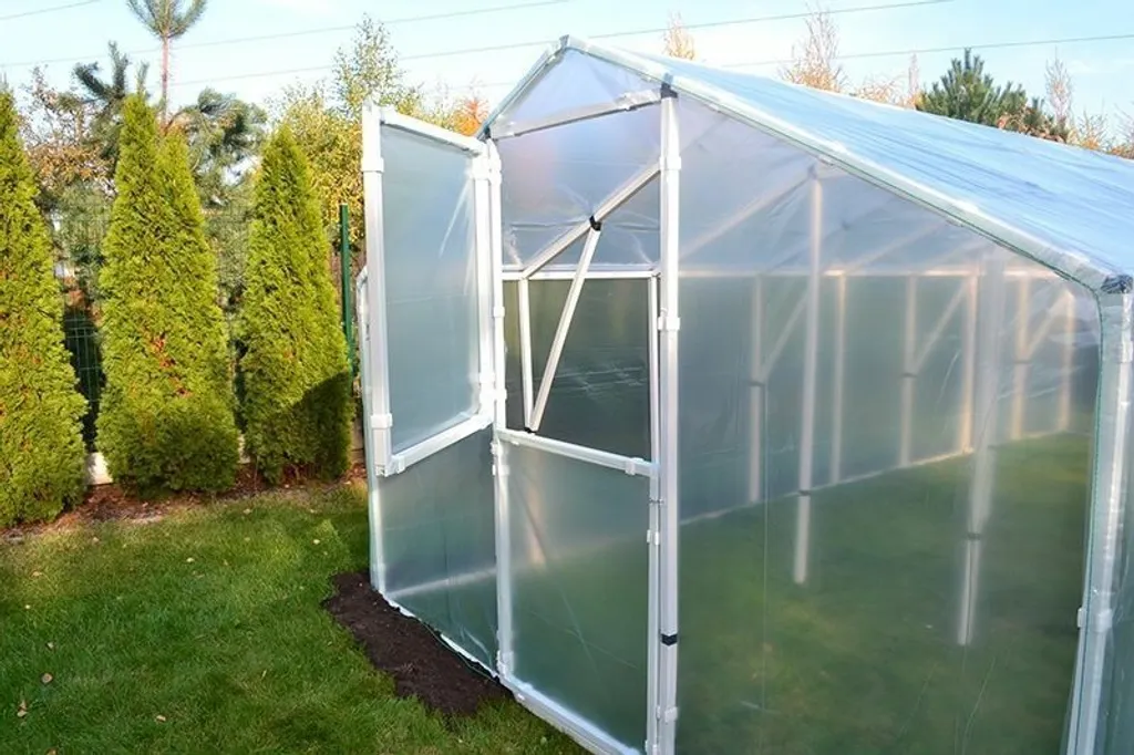 Gewächshaus 6m X 3m Treibhaus Folientunnel Tomatenhaus Foliengewächshaus 18m22 Türen, Sturm-test, 18m2 EU 4 Gewächshaus 6m X 3m Treibhaus Folientunnel Tomatenhaus Foliengewächshaus 18m22 Türen, Sturm-test, 18m2 EU – Bild 2