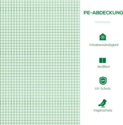 Outsunny Foliegewächshaus Mit Fenster Treibhaus Tomatenhaus Frühbeet 180 X 90 X 70 Cm Grün 14 Outsunny Foliegewächshaus Mit Fenster Treibhaus Tomatenhaus Frühbeet 180 X 90 X 70 Cm Grün -Günstiges Laube Lust Geschäft a901830bd2c20b54eef4975c3315202b