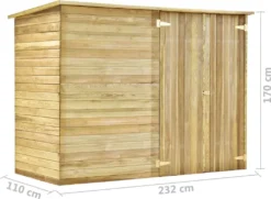 VidaXL Fahrradgarage 232x110x170 Cm Kiefernholz Imprägniert 19 VidaXL Fahrradgarage 232x110x170 Cm Kiefernholz Imprägniert -Günstiges Laube Lust Geschäft a926829c8ac5ecd3e7f3dbff7c5d6ce8