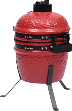 VidaXL 2-in-1 Kamado-Grill Smoker Keramik 56 Cm Rot -Günstiges Laube Lust Geschäft a977840d2e0b24936aba7240f52ba521