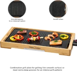 ProfiCook Teppanyaki-Grill PC-TYG 1143 Mit UmweltfreundlichemBambusrahmen -Günstiges Laube Lust Geschäft a9970fffb25c90517104bc366f0745bd