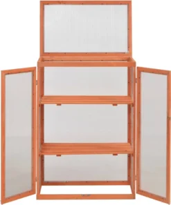 VidaXL Gewächshaus Holz 75x47x109 Cm -Günstiges Laube Lust Geschäft a9fa3d42327f23c034d27a0dc9a3bd64