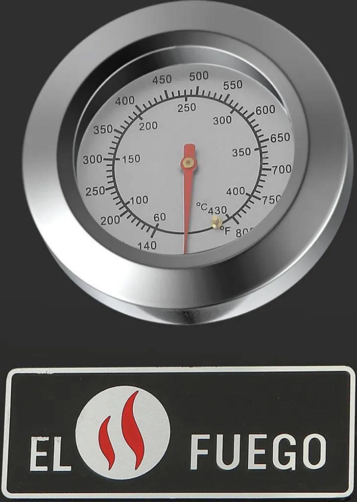 El Fuego Gasgrill / Grillwagen Burlington 4 Brenner +1 Seitenbrenner, Grillfäche 70x42cm 12 El Fuego Gasgrill / Grillwagen Burlington 4 Brenner +1 Seitenbrenner, Grillfäche 70x42cm – Bild 10