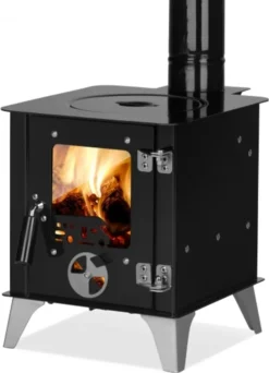 Garten-Ofen "Tiny" Mit Herdplatte, Zeltofen, Terrassenofen, Camping, Outdoor-Kamin