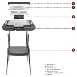 Bomann Elektrogrill / Standgrill BQS 2244 CB Grillfläche 36x25cm -Günstiges Laube Lust Geschäft ac05c467e3bcb8fc21b04607f01460d3