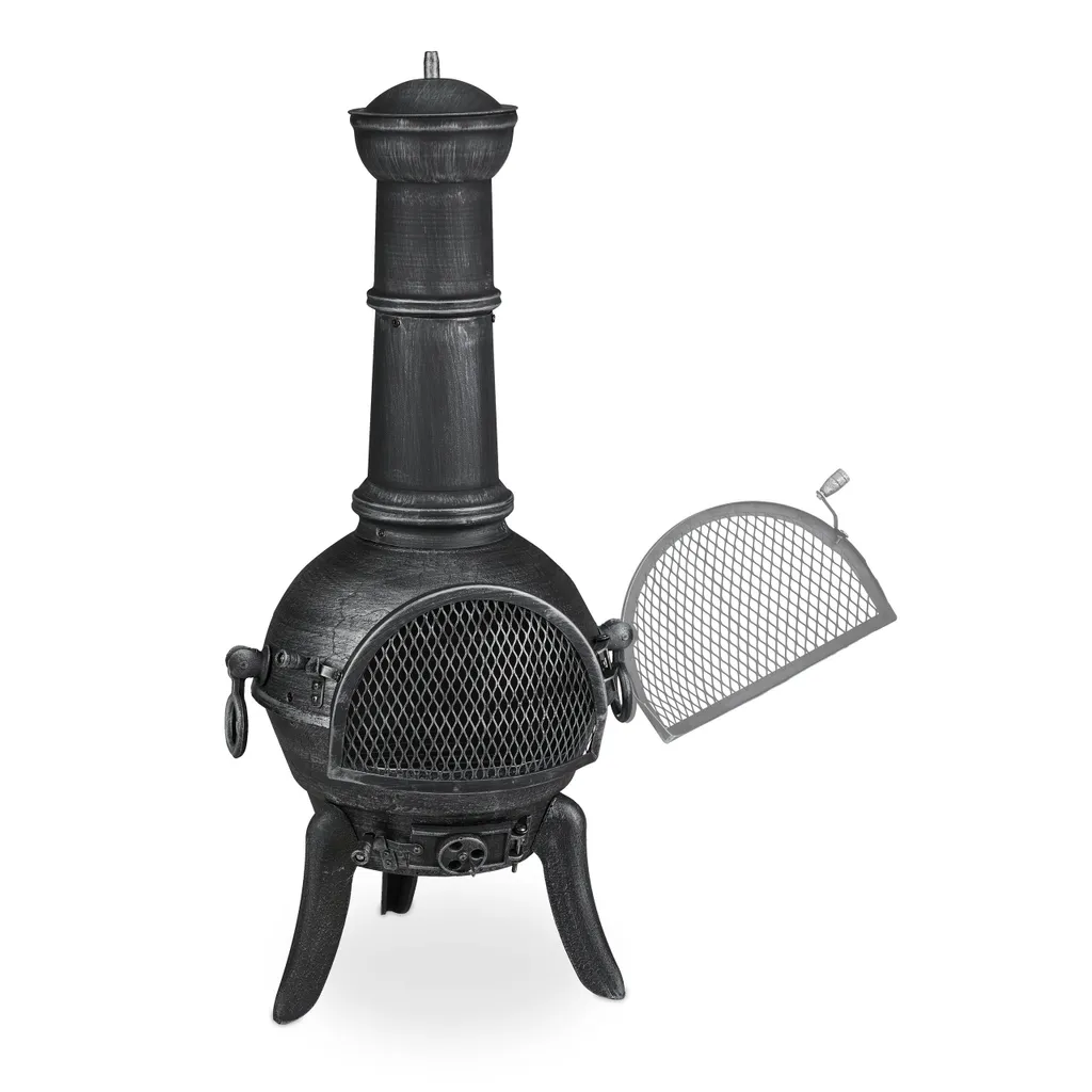 Relaxdays Terrassenofen Mit Funkenschutz 8 Relaxdays Terrassenofen Mit Funkenschutz – Bild 6