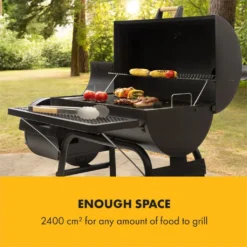 Beef Brisket Smoker Grill | Holzkohlegrill/Smoker | Rostfreie Grillroste Aus Edelstahl | Thermometer Im Deckel | 2 Große Räder -Günstiges Laube Lust Geschäft ac8bbc6419b65ddb39c7df837012d10b