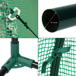 ECD Germany Gewächshaus Mit Metallrahmen - 6m² - 300x200x200 Cm - Grün - Reißverschluss Und 6 Fenstern - Foliengewächshaus Bogendach Treibhaus Frühbeet Pflanzenhaus Tomatenhaus Folientunnel -Günstiges Laube Lust Geschäft aca8e9fce886d92d5f6ad42b67d92435