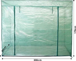 Jopassy Foliengewächshaus Gewächshäuser Treibhaus Tomatenhaus Pflanzenhaus Grün 200*80*170CM -Günstiges Laube Lust Geschäft ad2f2587eae4409c7b0e4bef97b136b8 6