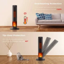 Keramischer Turm-Raumheizer Mit Massivholz-Set, Design Mit Fernbedienung. -Günstiges Laube Lust Geschäft ae5ab5a2d9e1c3c29d4cd0070a058c2f