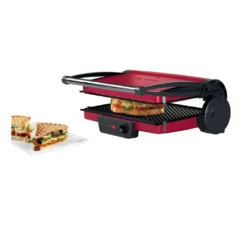 Bosch TCG4104 Rot/anthrazit Kontaktgrill, Stufenloses Thermostat,Grill,Aluminium -Günstiges Laube Lust Geschäft ae99b7f3aff5ecdc1ae94d9595ecf3ab