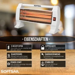 Quarz-Heizstrahler Mit 3 Leistungsstufen, 400 / 800 / 1200 Watt 10 Quarz-Heizstrahler Mit 3 Leistungsstufen, 400 / 800 / 1200 Watt -Günstiges Laube Lust Geschäft aee29526a5a84c5500f5ff89c4f943cd