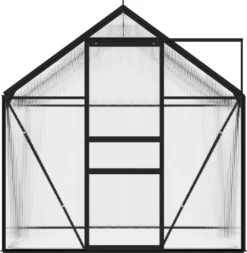 VidaXL Gewächshaus Anthrazit Aluminium 2,47 M² -Günstiges Laube Lust Geschäft af223bb263a12b66d877f61cc4a1050c