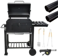 Holzkohle Grillwagen Gartengrill BBQ Holzkohlegrill Barbecue Grill 5011 -Günstiges Laube Lust Geschäft af3a0213d5dc5f53b4d8ca75828198fd