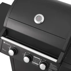 Juskys BBQ Gasgrill Louisiana 8,1 KW Mit 3 Brenner, Grillrost, Deckel Mit Thermometer, Warmhalterost & Seitenablagen – Grillwagen Mit Stahl Korpus -Günstiges Laube Lust Geschäft afab31ee133d28f34ced8f3137200a30