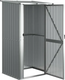 VidaXL Geräteschuppen Grau 118,5x97x209,5 Cm Verzinkter Stahl -Günstiges Laube Lust Geschäft b1214f51ba60a9a04cc62d8756a9c4b5