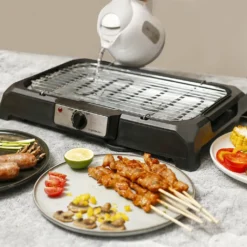 Aigostar Tischgrill Elektrisch, Barbecue Elektrogrill 2000W, 41 X 24 Cm Grillfläche, Smokeless Elektrischer Grill, BBQ Grill Für Balkon Indoor Party, Schwarz -Günstiges Laube Lust Geschäft b279f3c7bf12fc2998a67a8056b4e465