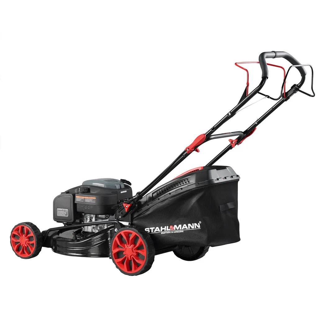 STAHLMANN Rasenmäher Benzin Mit Antrieb BR530 – 6,0PS 4,4kW Benzin Rasenmäher Mit Antrieb, 53cm Schnittbreite, Mulchfunktion, Schnitthöhenverstellung, Easy Clean Anschluss, Große Räder, 60L Korb 11 STAHLMANN Rasenmäher Benzin Mit Antrieb BR530 – 6,0PS 4,4kW Benzin Rasenmäher Mit Antrieb, 53cm Schnittbreite, Mulchfunktion, Schnitthöhenverstellung, Easy Clean Anschluss, Große Räder, 60L Korb – Bild 9