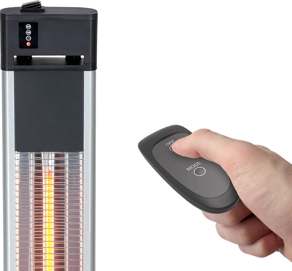 SUNTEC Infrarot-Heizstrahler Mit Fernbedienung | Heat Patio 2000 Carbon Wärmestrahler Für Terrasse | Outdoor Terrassenheizer Für Balkon, Garten Max. 2000 Watt Infrarotstrahler Strahlwasser-Schutz 5 SUNTEC Infrarot-Heizstrahler Mit Fernbedienung | Heat Patio 2000 Carbon Wärmestrahler Für Terrasse | Outdoor Terrassenheizer Für Balkon, Garten Max. 2000 Watt Infrarotstrahler Strahlwasser-Schutz – Bild 3