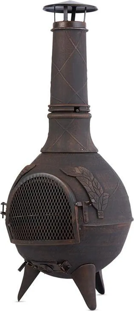 Augustus Gartenofen Terrassenofen Gusseisen 120 Cm Antik-Design Bronze 6 Augustus Gartenofen Terrassenofen Gusseisen 120 Cm Antik-Design Bronze – Bild 4