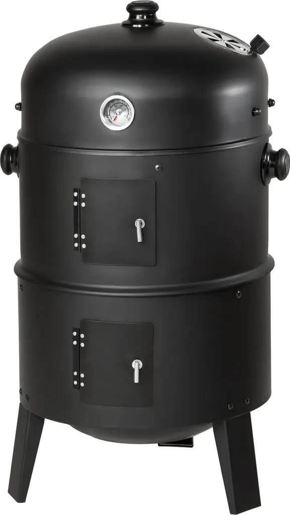 Tectake Holzkohlegrill Räuchertonne 3 In 1 - Schwarz 7 Tectake Holzkohlegrill Räuchertonne 3 In 1 - Schwarz – Bild 5