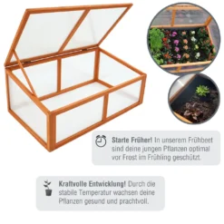 Frühbeet Holz Sorgt Für Frische Kräuter Jungpflanzen Für Den Eigenen Kräutergarten Und Blumengarten Ziehen -Günstiges Laube Lust Geschäft b40cf1a6264c6e6bcb9b4417641d0b04