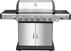 El Fuego Gasgrill / Grillwagen Deluxe 6+1 Brenner Grillfläche 80x41cm