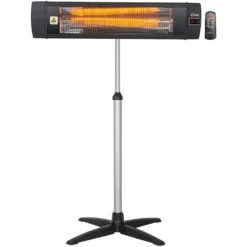 Zilan Karbon Heizstrahler | Mit Fernbedienung | Timer | 4 Leistungsstufen| 2000 Watt -Günstiges Laube Lust Geschäft b54c89b4f6c0c8b57aef483273d72758