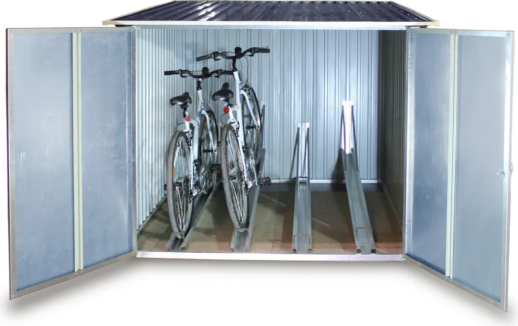 Duramax Fahrradbox Aus Stahlblech Für 4 Räder 3 Duramax Fahrradbox Aus Stahlblech Für 4 Räder