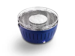 LotusGrill XL Starter-Set 1x XL Grill Tiefblau Mit USB-Anschluß, 1x Buchenholzkohle 2,5 Kg, 1x Brennpaste 200ml, 1x Grillzange, 1x Transport-Tragetasche XL - Der Raucharme Holzkohlegrill -Günstiges Laube Lust Geschäft b6ff629b75155cb2c2b3685362caab3c